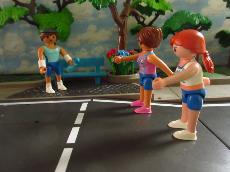 It's Springtime in Eastgate Park for the Playmobil people in our house...