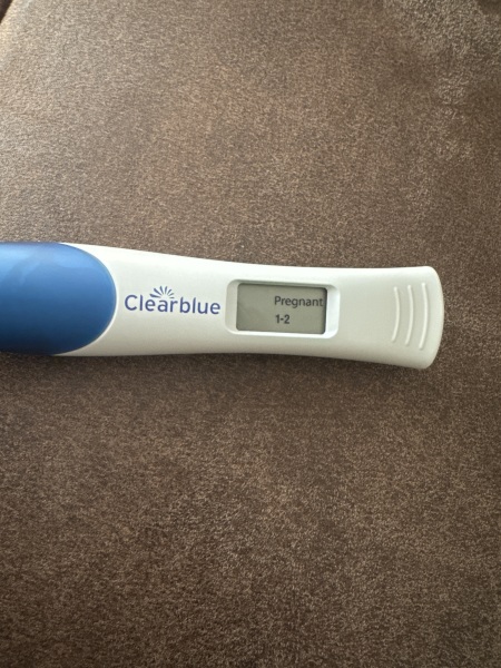 Possible faint second line on first day of missed period?