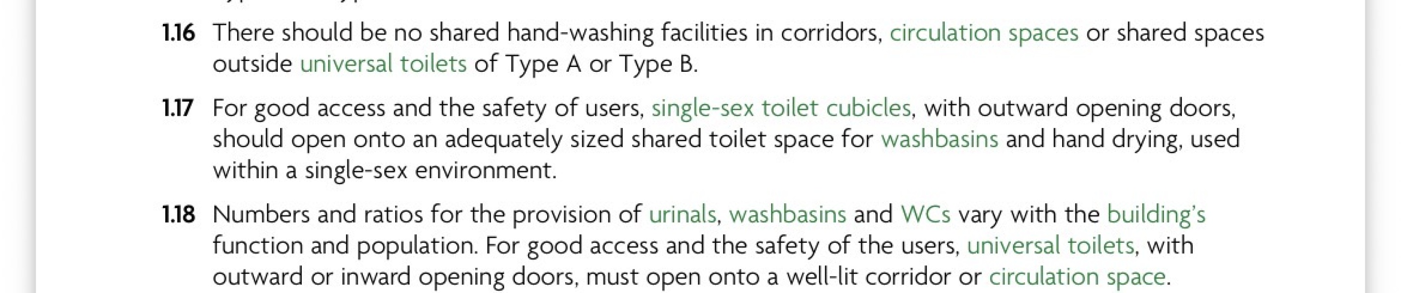 Gender neutral toilets question