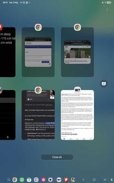 What have I done on my Galaxy Tab?