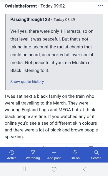 The Restore Britain March seems to have gone pretty well today from what I can glean online.