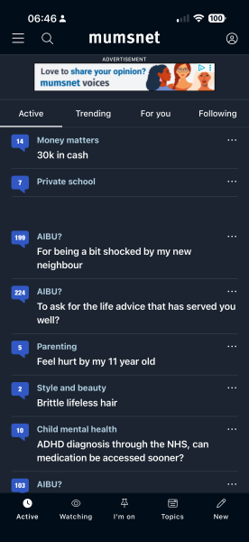 Missing thread titles in the app