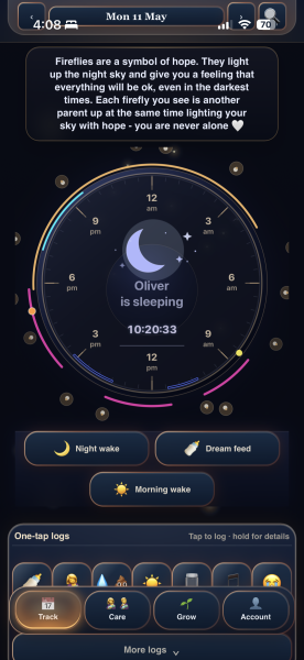 Can anyone identify this parenting app from a screenshot?
