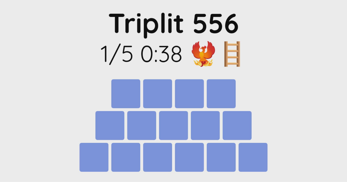 Yet another new word game - let me introduce you to Triplit!