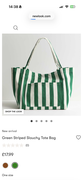 Tote bag for teenager on holiday