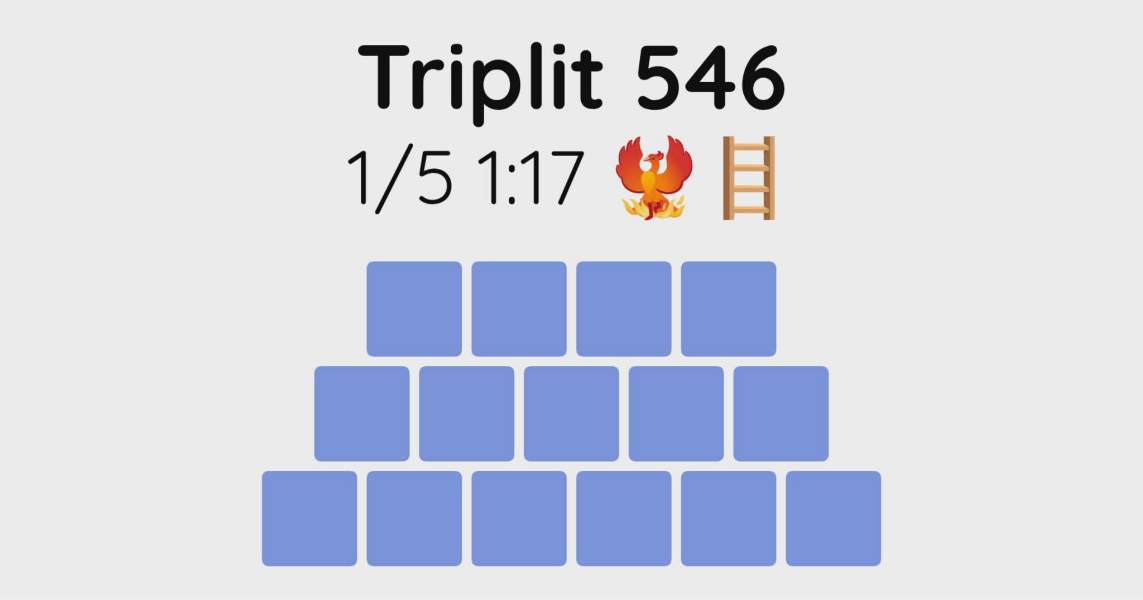 Yet another new word game - let me introduce you to Triplit!