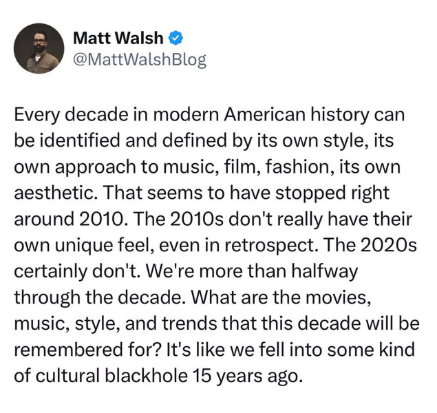 Matt Walsh.. but is he right about this one?