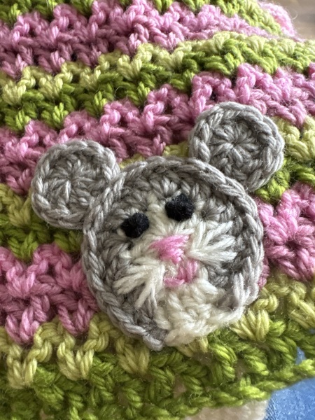 Part 2. Our blanket making for lovely waffle heads into its final stages.