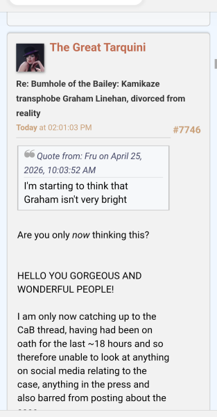 The Nick Wallis wrote up of Graham Linehan’s retrial deserves its own thread as it’s so interesting. Also quite barking mad.
