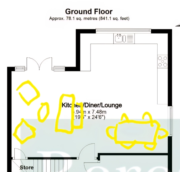 How to make a neutral, open plan space more homely