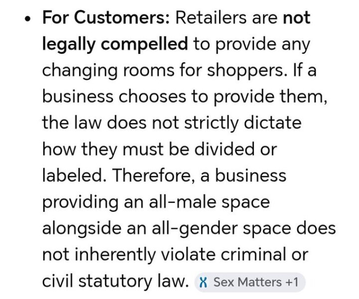 M&S Colchester claim mixed changing is ‘completely safe’ for women.