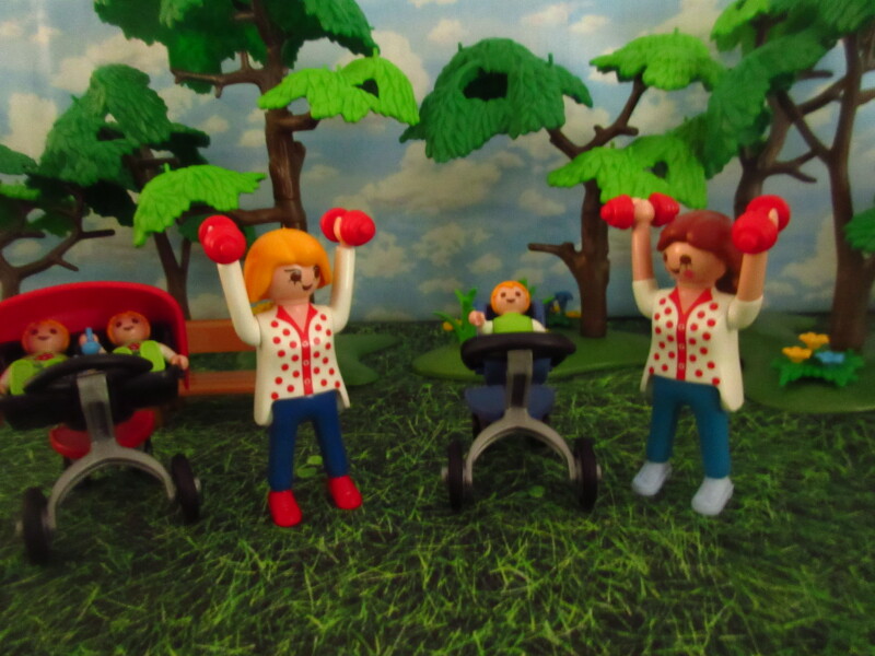 It's Springtime in Eastgate Park for the Playmobil people in our house...