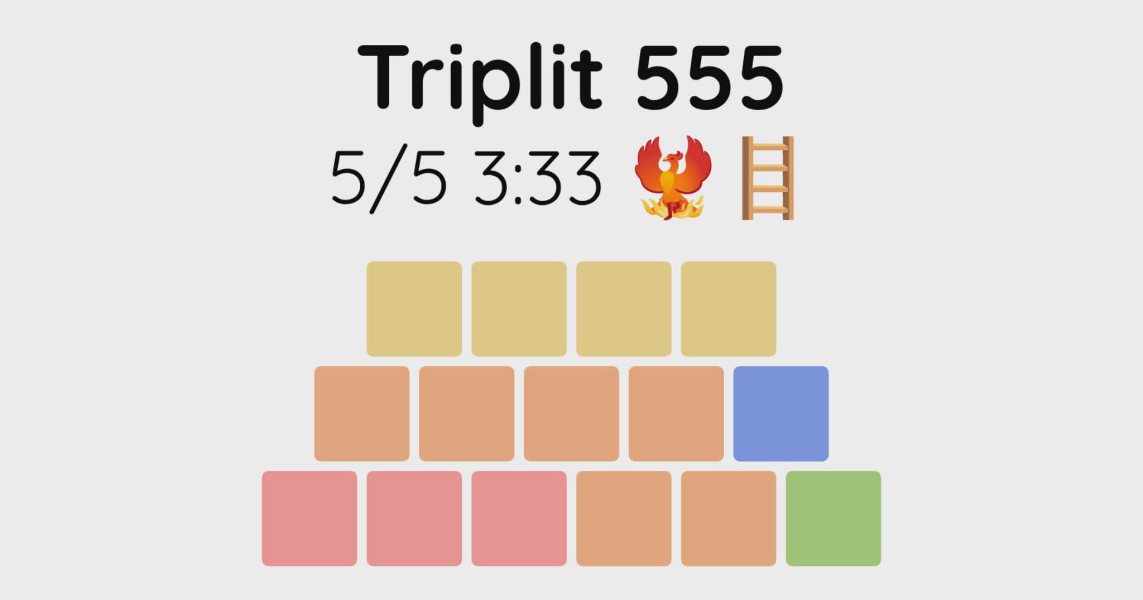 Yet another new word game - let me introduce you to Triplit!