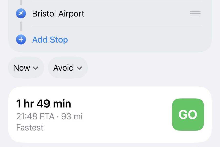 To not want to pay above a full tank of petrol for a lift to the airport?