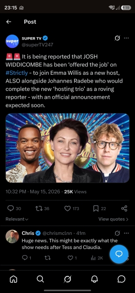 To tell you the likely new Strictly hosts?