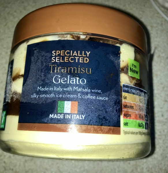 Aldi New tiramisu gelato