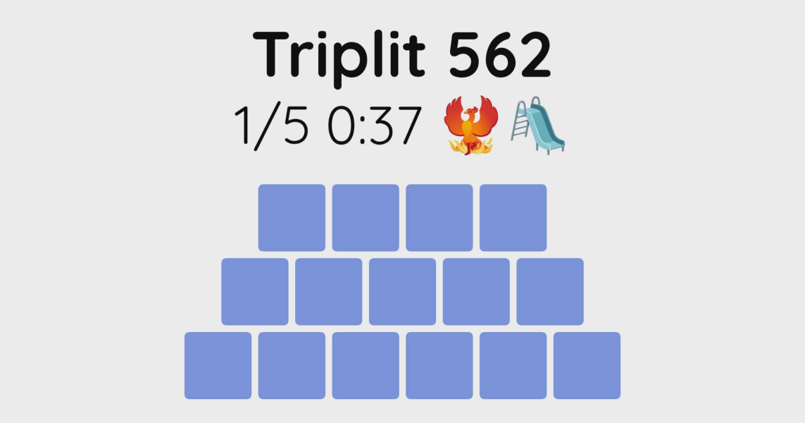 Yet another new word game - let me introduce you to Triplit!