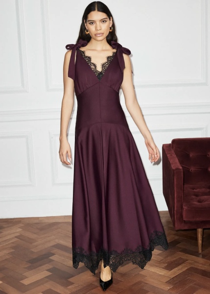 What stylish dress to impress options suit a curvy mid-forties figure?
