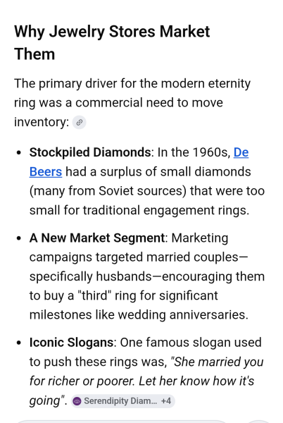 My husband doesn’t want to buy me an eternity ring. AIBU to want one?