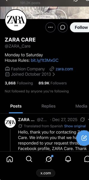Has anyone else had this experience with Zara?