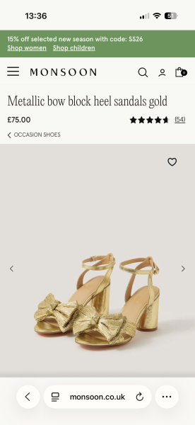 The comfiest gold evening sandals you’ve ever had ….
