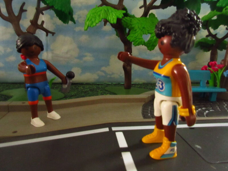 It's Springtime in Eastgate Park for the Playmobil people in our house...
