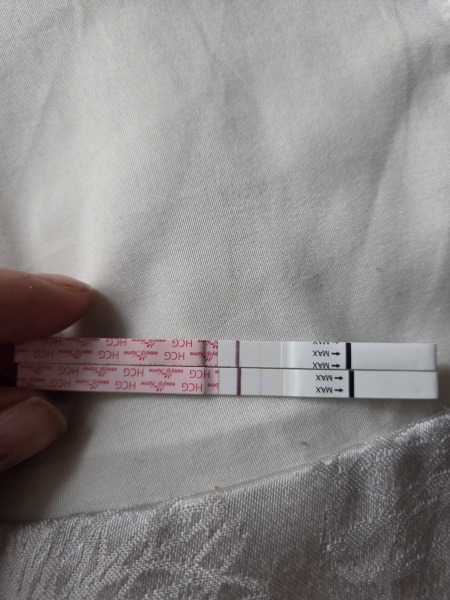 FAINT POSITIVE AT 7/8DPO