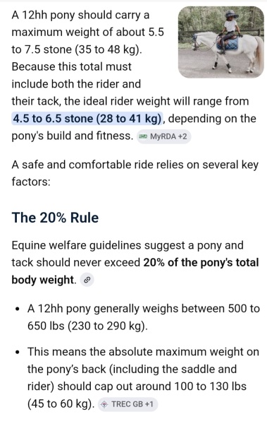 Can stables weigh my daughter rather than accept my word?