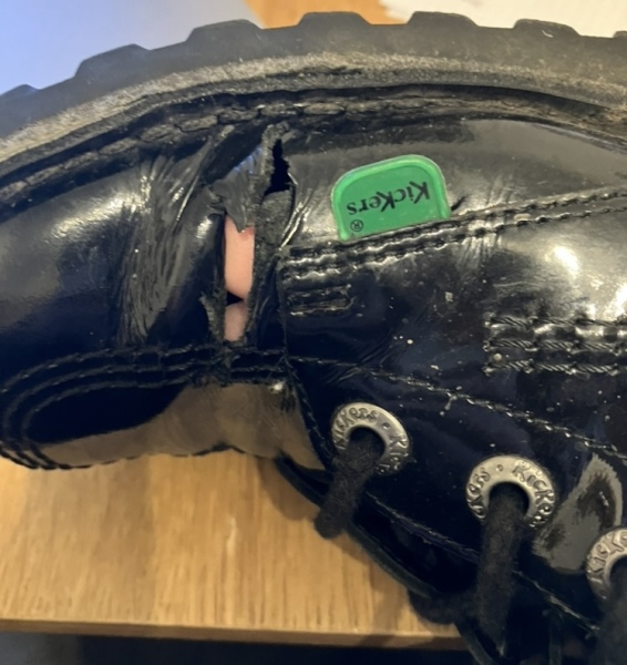 AIBU to seek a refund for shoes that developed holes?