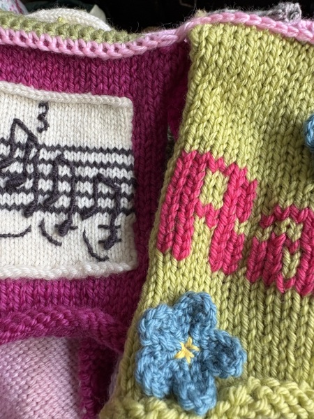 Part 2. Our blanket making for lovely waffle heads into its final stages.