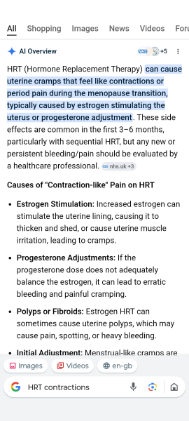 Uterine twitching