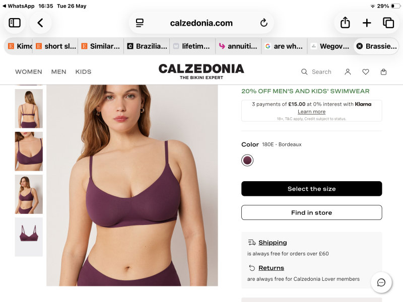 Bikini top like Uniqlo wireless bra