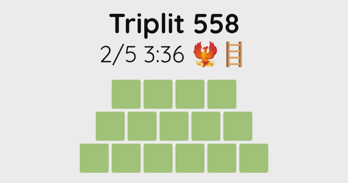 Yet another new word game - let me introduce you to Triplit!