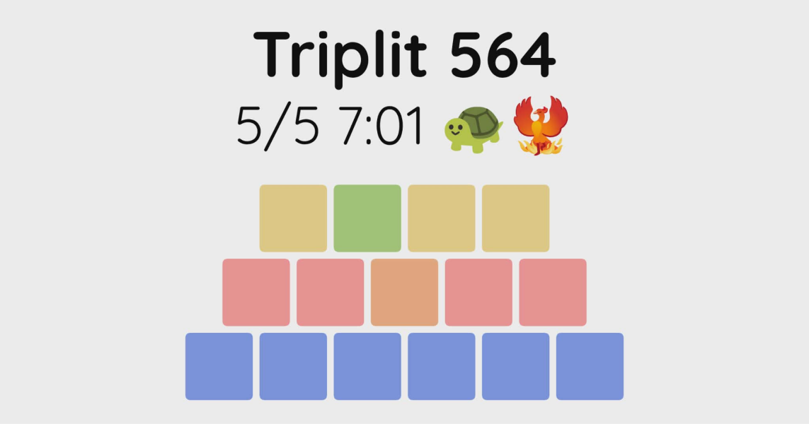 Yet another new word game - let me introduce you to Triplit!