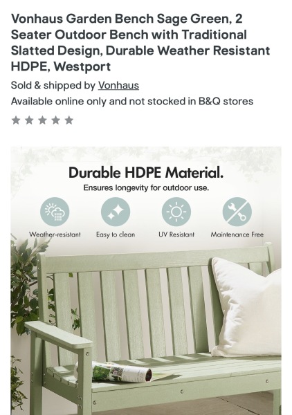 Have you got wooden garden furniture which looks good after multiple winters in the NW of England?