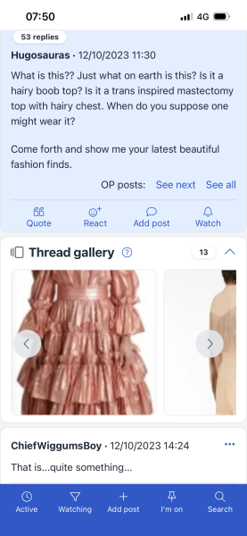 Friend’s awful dress and my reaction