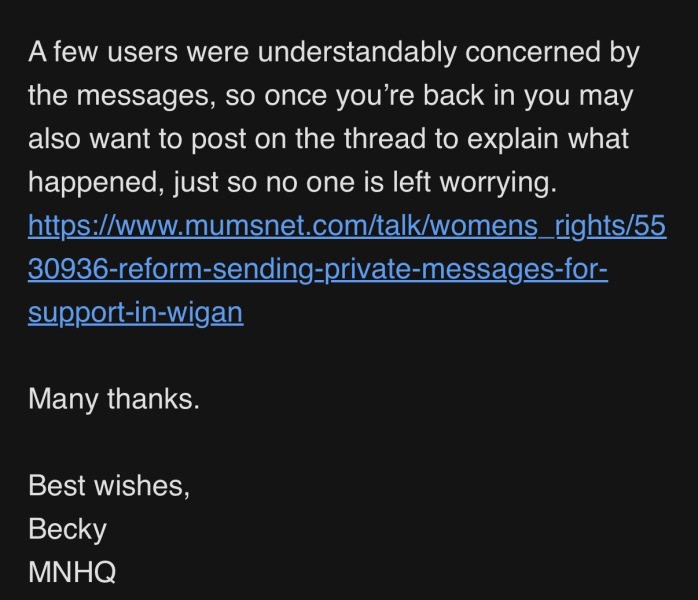 Reform sending private messages for support in Wigan