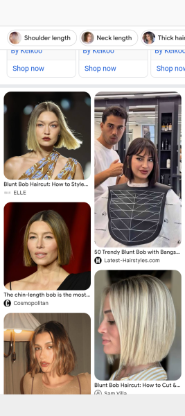 What is the current equivalent of a bob haircut?