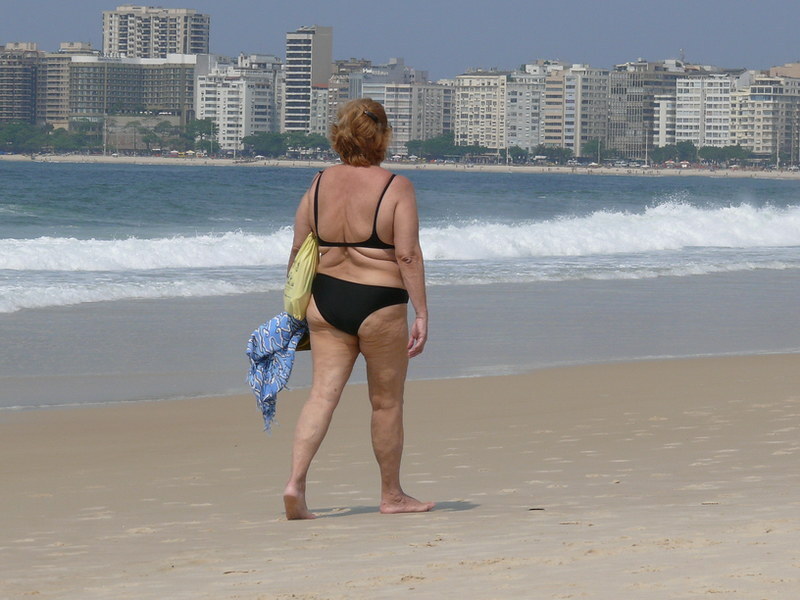 To ask how you would feel about seeing a plus size woman at a fairly market beach club?