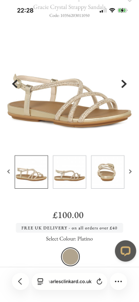The comfiest gold evening sandals you’ve ever had ….
