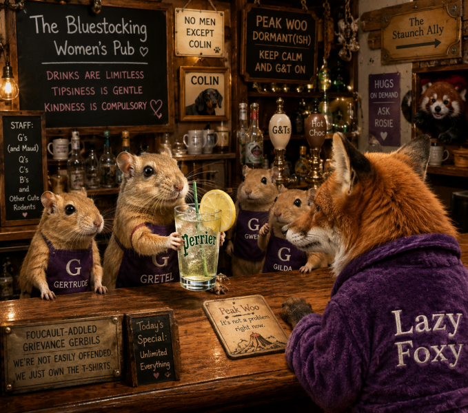 The Bluestocking Pub: Infinite Cocktails, Questionable Logistics