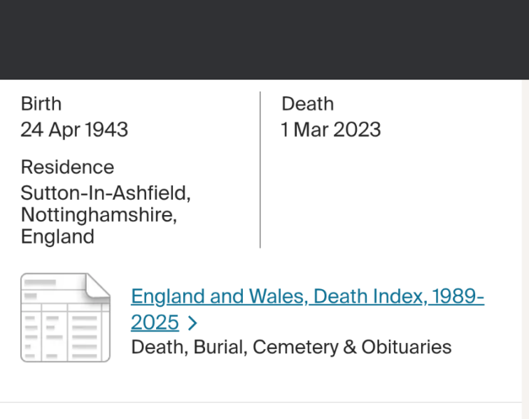 How do I find out whether someone is still living or has died?