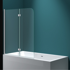 Installing over bath shower screen,how to handle uneven fixing points?