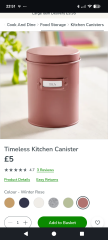 Anyone found pink tea and coffee canisters without a matching sugar one?