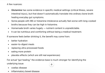 Does bone broth really help gut symptoms and how long does it take