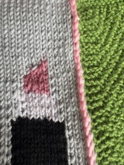 Part 2. Our blanket making for lovely waffle heads into its final stages.