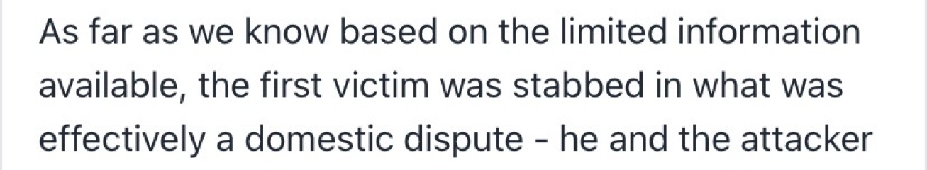 Met police are erasing the third victim of the Golders Green stabbing