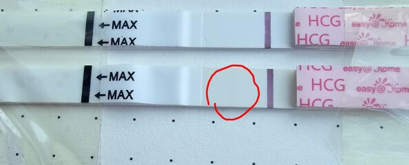 Very faint line at 9DPO after negative tests, what do you think?