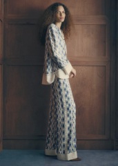 Where can I find a flowing two-piece trouser set on the high street?