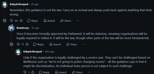So it seems likely the EHRC guidance will be issued tomorrow Thursday 21st May …